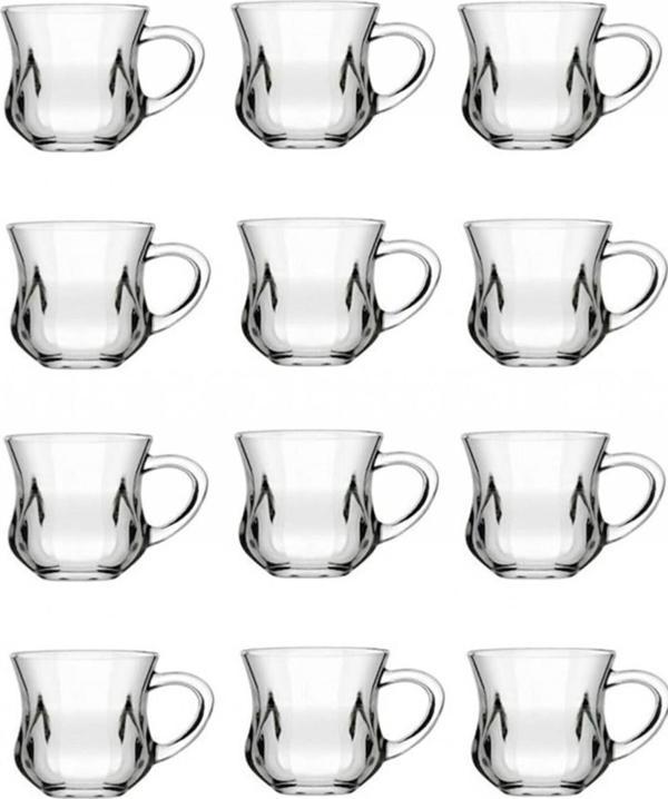 Paşabahçe dem kulplu çay bardak -12 li çay bardağı  - Image 1