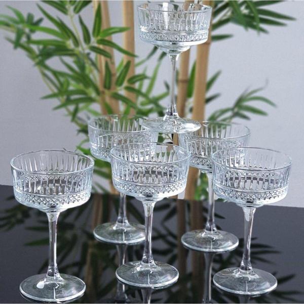 Paşabahçe elysia ayaklı kadeh bardak- sunum bardağı 6 lı 440436 - Image 1