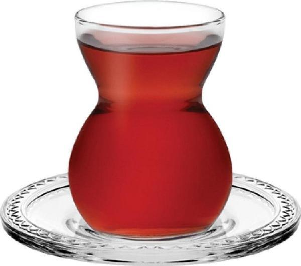 Paşabahçe etnik 12 parça çay seti takımı - çay bardağı takımı seti 96575 - Image 1