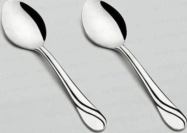 Nehir safir çay kaşık - 12 li paslanmaz çelik çay kaşığı 18/10 - Image 1