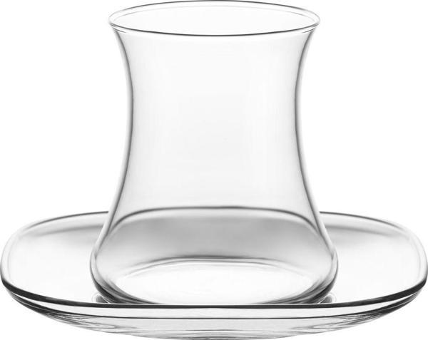 Lav lal keyf çay bardak seti takımı - çay bardağı - tabağı takımı 12 prç. - Image 1