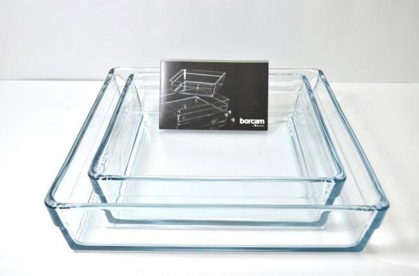 Paşabahçe premium borcam seti - 2 li kare borcam takımı özel seri - Image 1