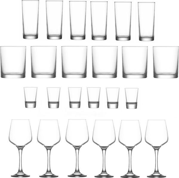 Lav rakı viski shot kadeh bardağı takımı 24 prç. bardak seti - Image 1