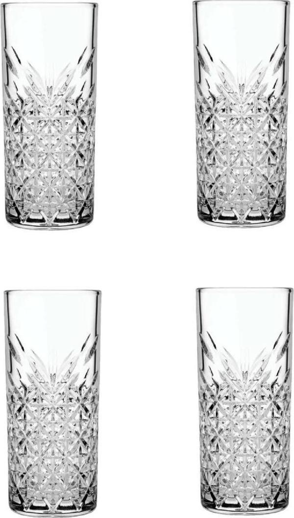 Paşabahçe timeless kristal kesme rakı bardak - 4 lü özel seri rakı bardağı - Image 1