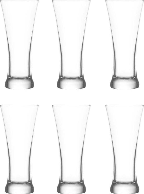 Lav sorgun meşrubat kokteyl bardağı  - 6 lı bira bardağı - Image 1