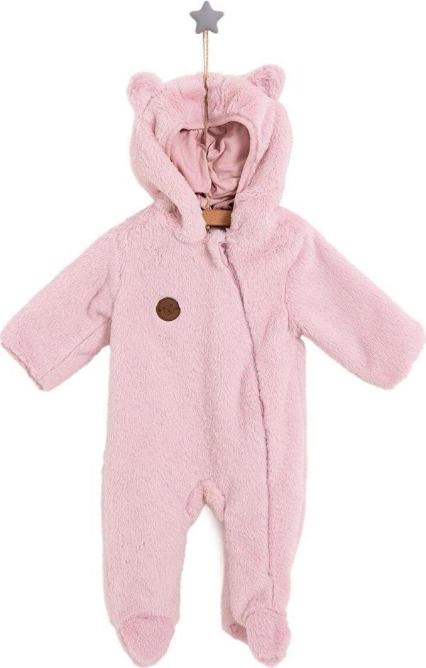 HelloBaby Yenidoğan Kız Peluş Patikli Tulum Kız Bebek - Image 1