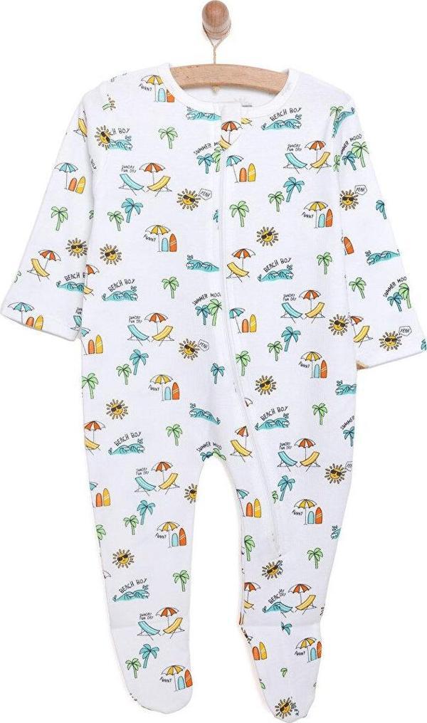 HelloBaby Yenidoğan Patikli Tulum Erkek Bebek - Image 1