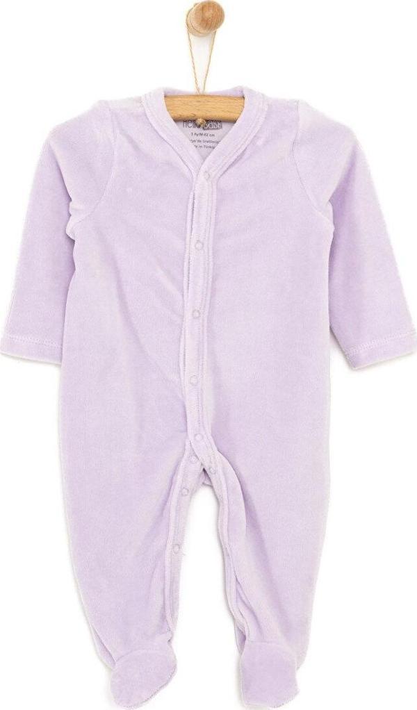 HelloBaby Yenidoğan Kadife Patikli Tulum - Image 1