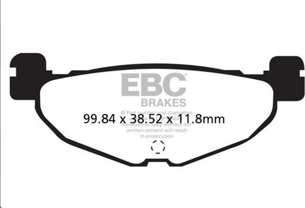 Ebc Fren Balatası Carbon Sfac408 Tmax 500 530 Yp 400 Majesty [non Abs] 04 - 13 R Yp 400 S Majesty [a - Image 1