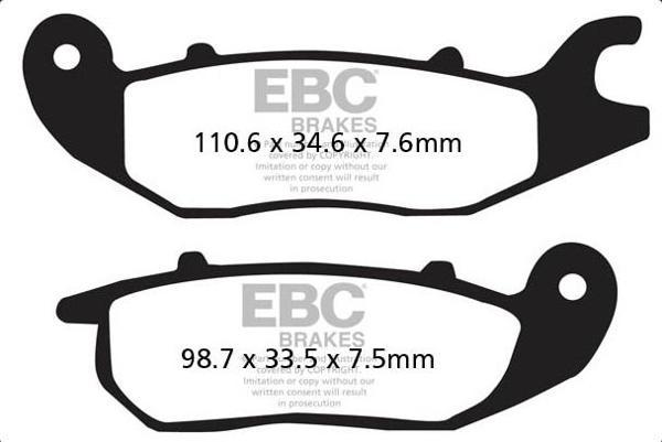 Ebc Fren Balatası Organik Fa375 Cbr 125 Anf 125 Innova Msx 125 Grom 210 - Image 1