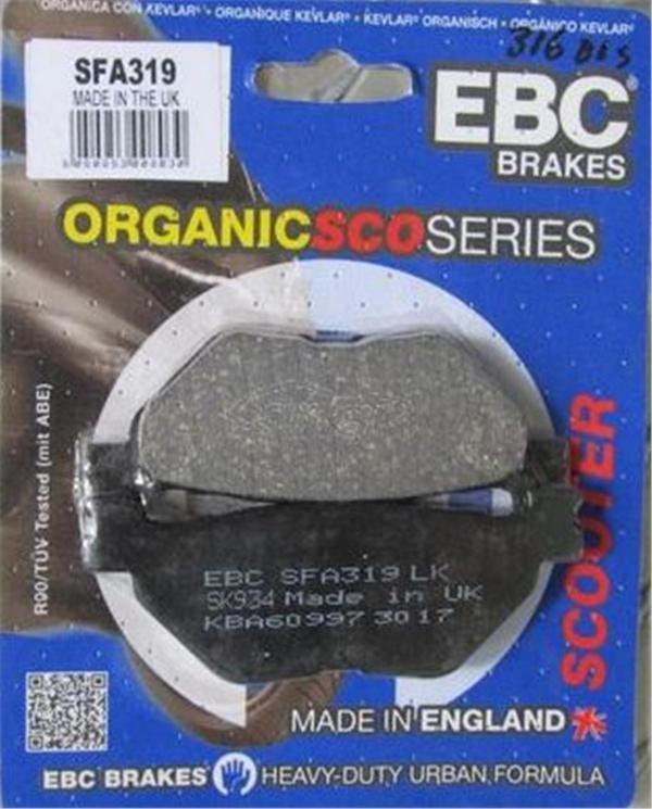Ebc Fren Balatası Sfa319 Xvs Fjr 1300 Tmax 500 Yp400 Majesty 04 - 13 R Yp 400 S Majesty Abs 07-13 R  - Image 1