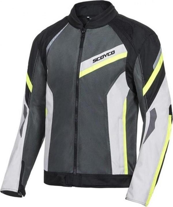 Scoyco Jk100 Yazlık Fileli Mont Siyah-neon Sarı MEDIUM - Image 1