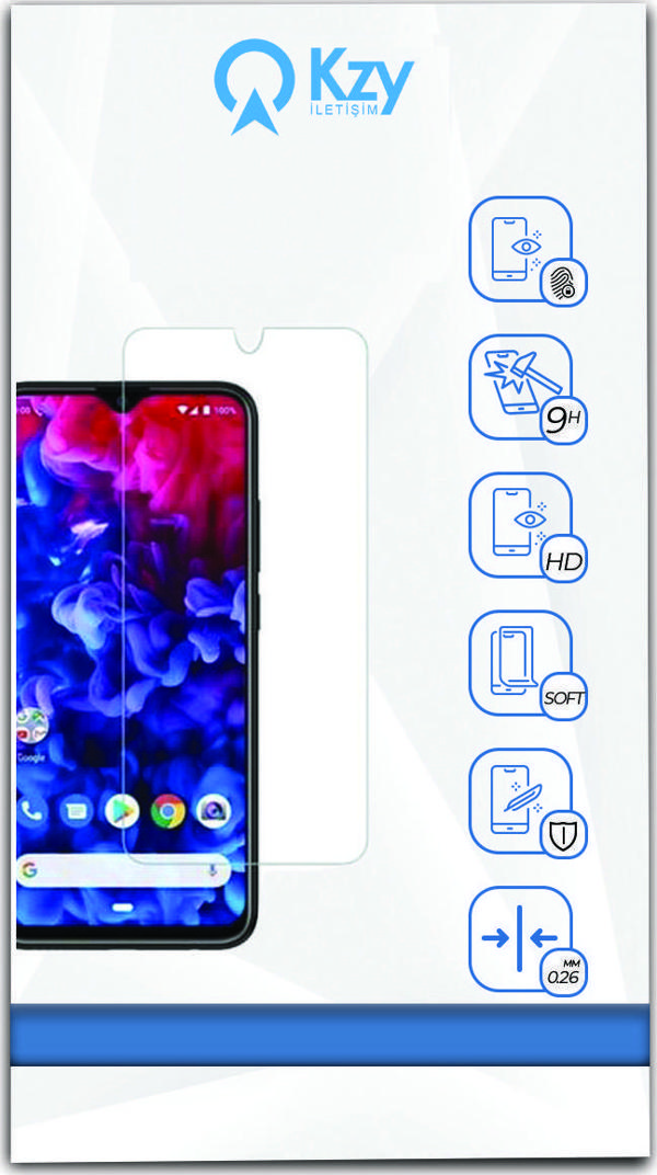 KZY İletişim General Mobile GM20 Pro Temperli Ekran Koruyucu Kırılmaz Cam - Image 1