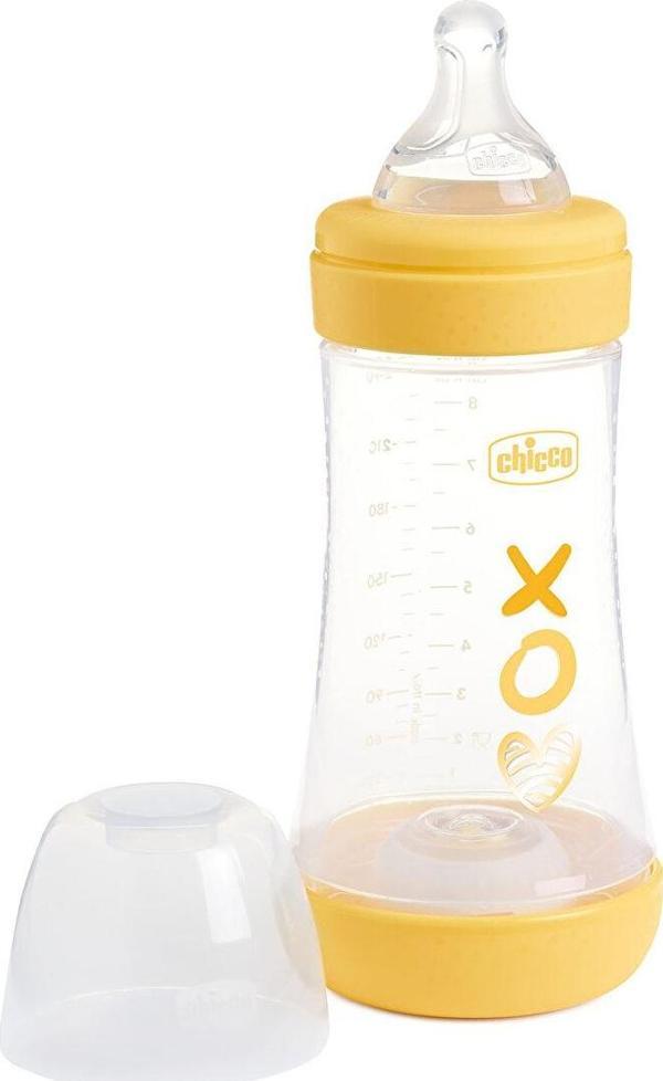 Chicco Perfect5 Antikolik Biberon PP 240ML - Sarı - Image 1
