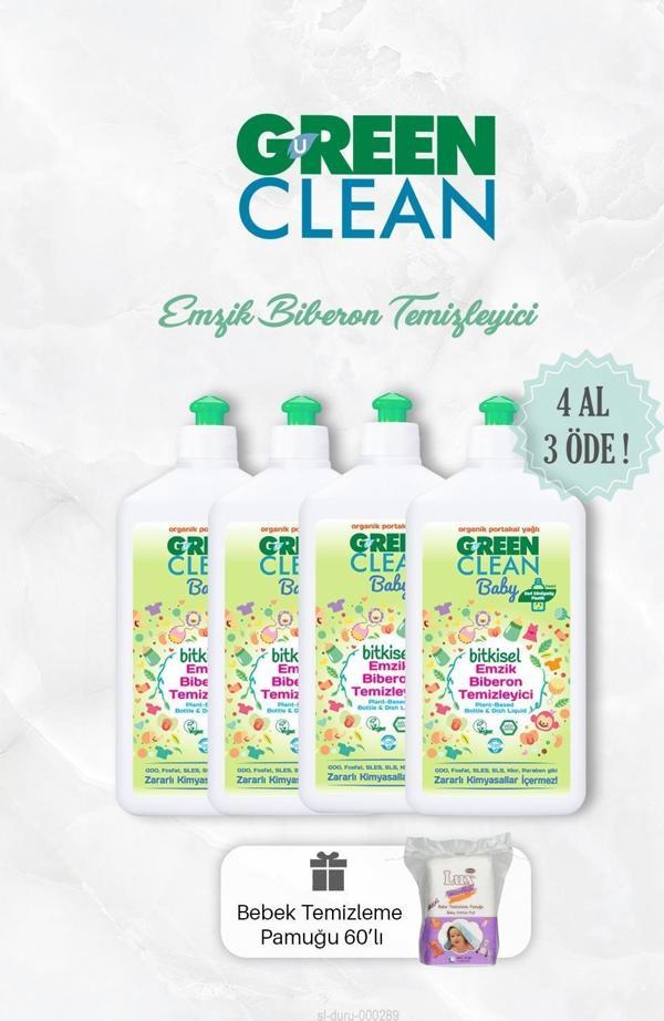 4 AL 3 ÖDE Bitkisel Green Clean Emzik Biberon Temizleyici 500 ml - Image 1