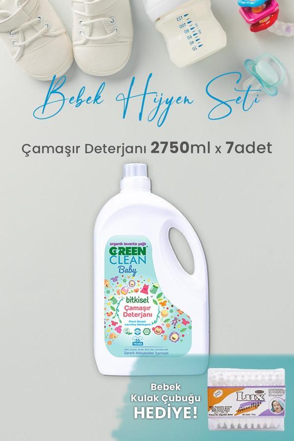 Green Clean Baby Bitkisel Çamaşır Deterjanı Lavanta Yağlı 2750 ml x 7 Adet ve Hediyeli - Image 1