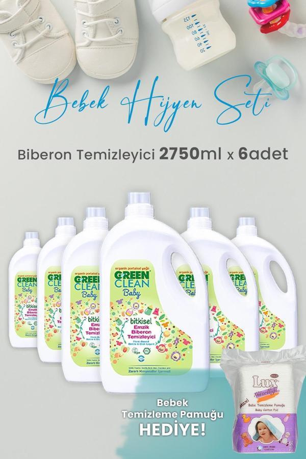 Green Clean Baby Likit Biberon Temizleyici 2750 ml x 6 Adet ve Hediyeli - Image 1