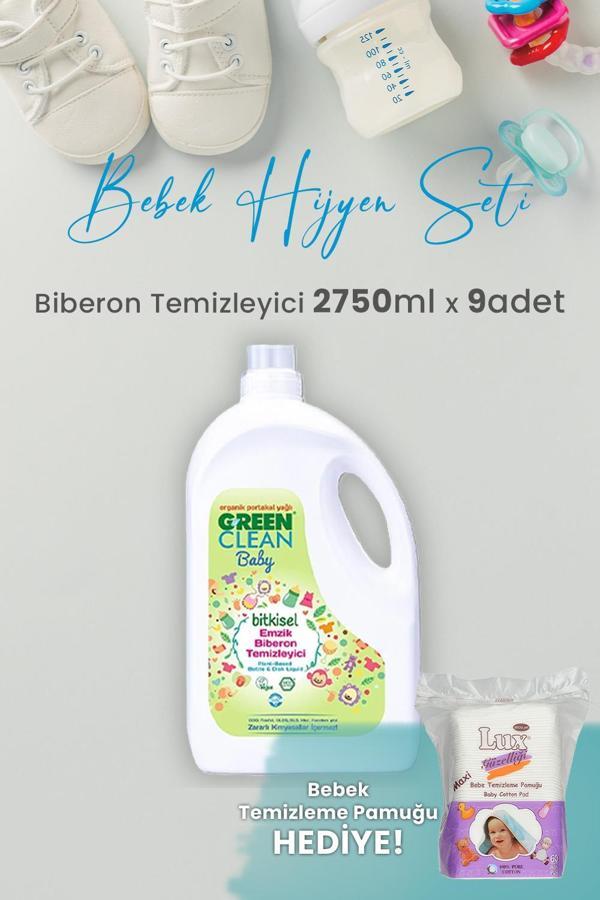 Green Clean Baby Likit Biberon Temizleyici 2750 ml x 9 Adet ve Hediyeli - Image 1