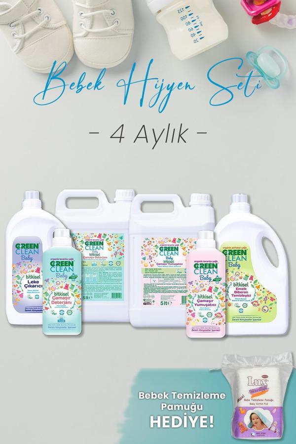 Green Clean Bebek Hijyen Seti 4 Aylık Hediyeli - Image 1