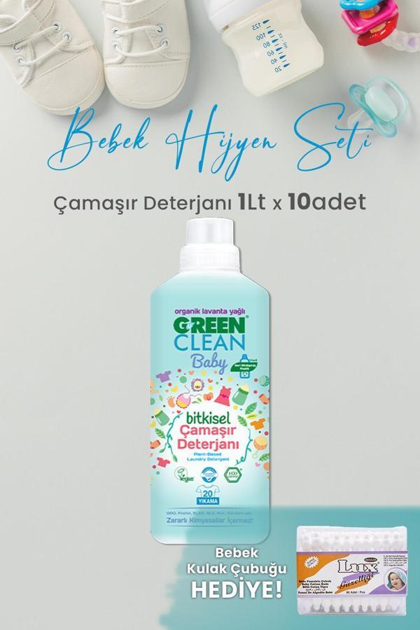 U Green Clean Baby Çamaşır Deterjanı 1 L x 10 Adet ve Hediyeli - Image 1