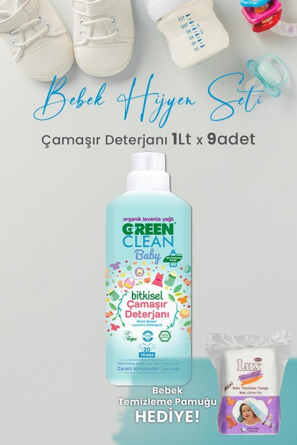 U Green Clean Baby Çamaşır Deterjanı 1 L x 9 Adet ve Hediyeli - Image 1