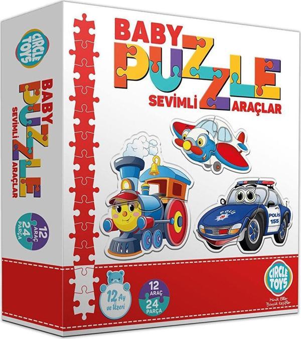 Circle Toys Baby Puzzle Sevimli Araçlar - Image 1