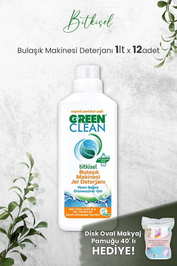 U Green Clean Bulaşık Makinesi Jel Deterjan 1 L x 12 Adet ve Hediyeli - Image 1