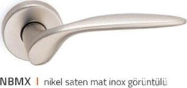 SYSTEM ALFA NİKEL SATEN WC ROZETLİ KAPI KOLU HA147RO44 WNB - Image 1