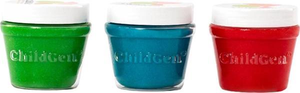 Childgen Doğal Oyun Hamuru 3x125 gr (Mavi-Kırmızı-Yeşil) - Image 1