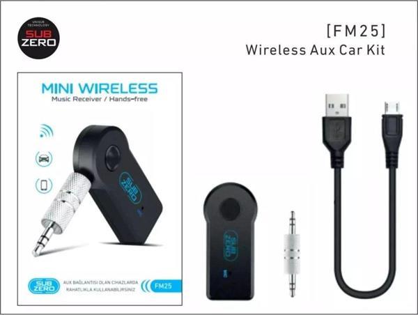Subzero Fm25 Bluetooth Aux Araç Kiti Müzik Çalar - Image 1