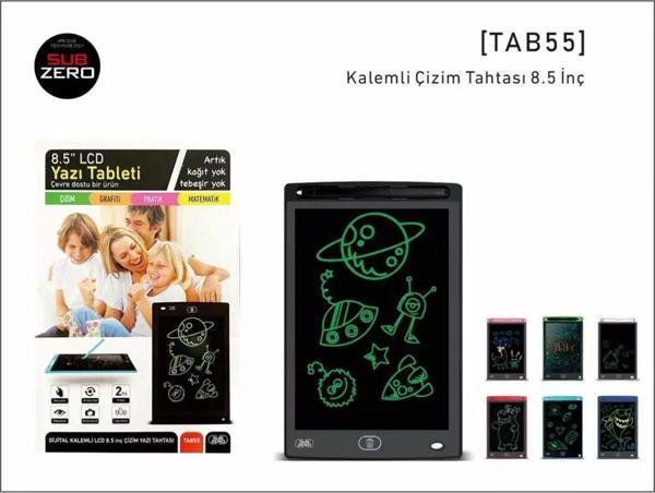 Subzero Tab55 8.5 Inc Dijital Kalemli Grafik Eğitim Not Yazma Lcd Çizim Tablet Yazı Tahtası - Image 1