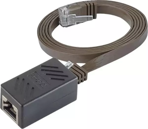 IRENIS 50 cm CAT6 Kablo Uzatma Seti, Yassı Ethernet Kablo ve Ekleyici - Image 1