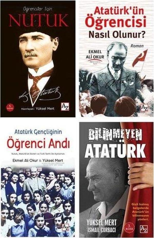 Öğrenciler İçin Atatürk Seti - 4 Kitap Takım - Az Kitap - Image 1