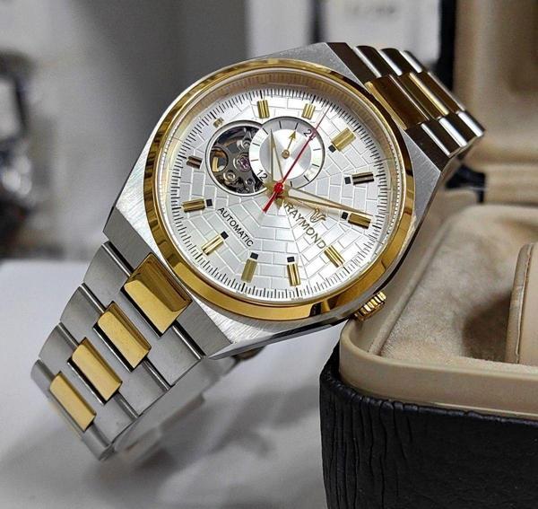 Raymond 40 Mm Japon Otomatik Pilsiz  Mekanizma Erkek Kol Saati - Image 1