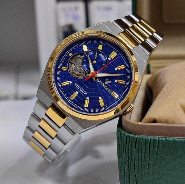 Raymond Özel  Tasarım 40Mm Japon Otomatik Çelik Erkek Kol Saati - Image 1