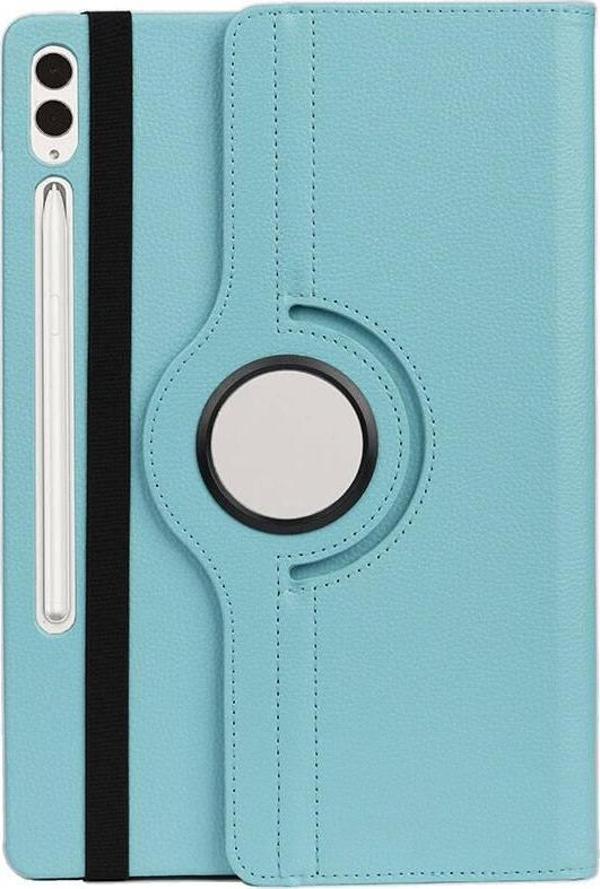 Galaxy Tab S10 Plus 12.4 Kılıf 360 Derece Dönerli Yatay ve Dikey Standlı Deri Kılıf + 9H Nano Ekran Koruyucu - Image 1