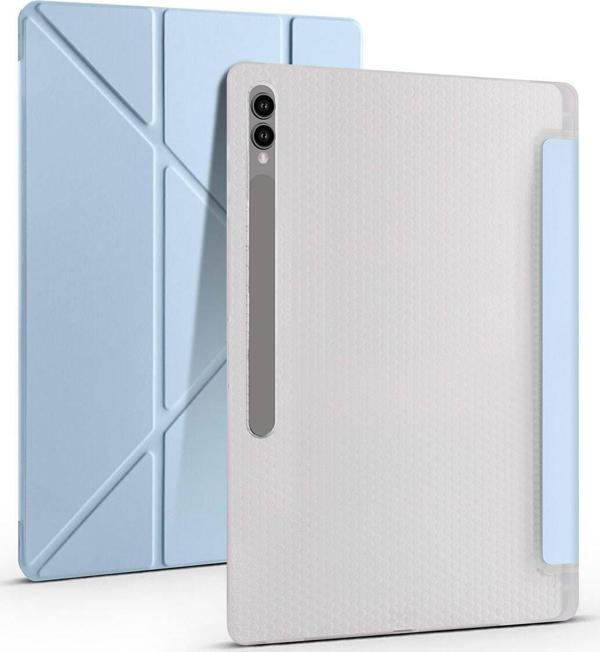 Samsung Galaxy Tab S10 Ultra Kılıf Yatay ve Dikey Standlı Uyku Modlu Kalemlikli Trifold Arkası Silikon Kılıf - Image 1