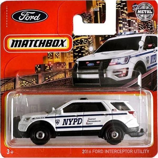 C0859 Matchbox 1:64 Tekli Arabalar 2016 Ford Interceptor Utility HFT13 - Image 1
