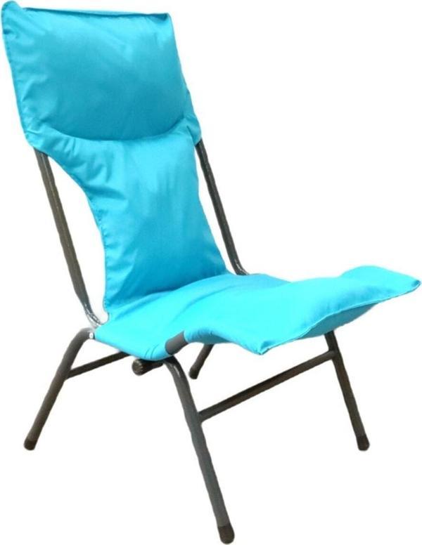 Yapa Yavuzpaşalar Katlanan Şezlong Sandalye -- Antrasit Iskeletli, Düz Renk Polyester Kumaşlı - Image 1