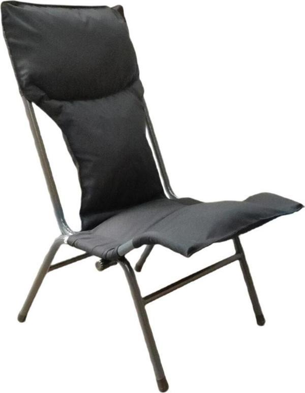Yapa Yavuzpaşalar Katlanan Şezlong Sandalye -Antrasit Iskeletli Düz Renk Polyester Kumaşlı - Image 1