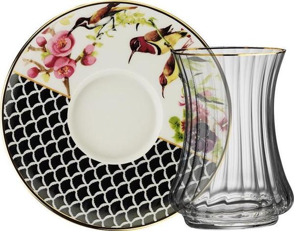 Sandro Moreno 1453 Tropikal Optik 12 Parça 6 Kişilik Çay Seti 110 ml - Image 1