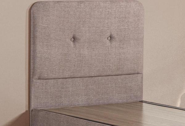 Niron Luna Baza ve Başlık Seti - 100x200 cm Tek Kişilik Kumaş Baza Seti - Image 1