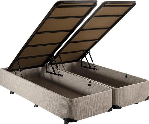 Niron Baza - 200x200 cm Çift Kişilik Sandıklı Klasik Kumaş Baza  - Image 1