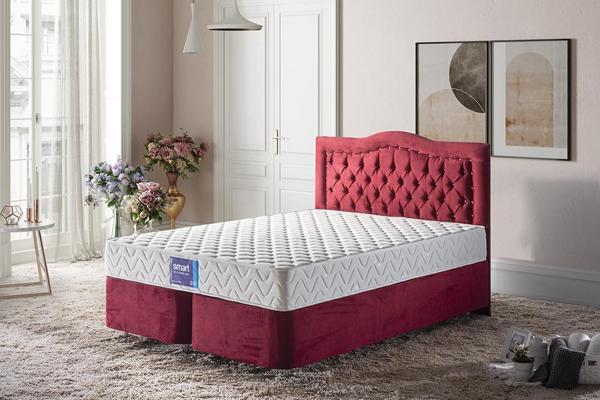 Niron Smart Yatak Baza Başlık Seti - 100x200 Tek Kişilik Full Ortopedik Yatak Baza ve Başlık Takımı - Image 1