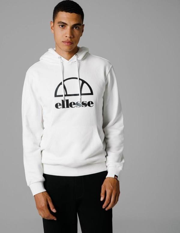 Ellesse Kapüşonlu Sweatshirt Beyaz Erkek EM253 - Image 1