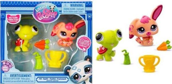 Littlest Pet Shop Minişler 2’li Figür Seti S2 S00000620 Kaplumbağa ve Tavşan - Image 1
