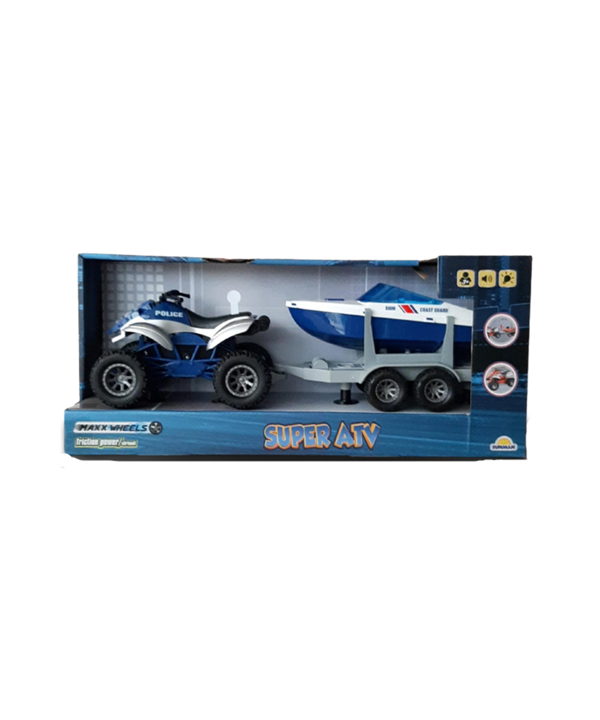 Maxx Wheels Sesli ve Işıklı Süper ATV 34064 Mavi - Image 1
