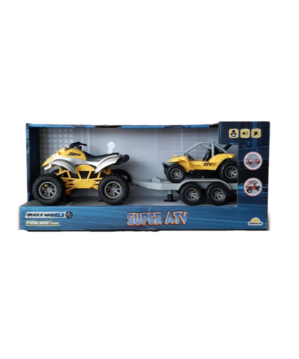 Maxx Wheels Sesli ve Işıklı Süper ATV 34064 Sarı - Image 1