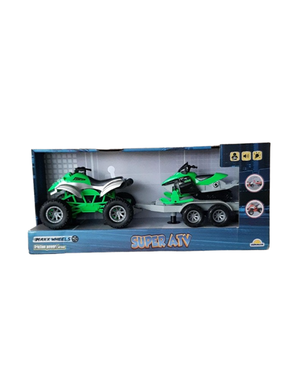 Maxx Wheels Sesli ve Işıklı Süper ATV 34064 Yeşil - Image 1