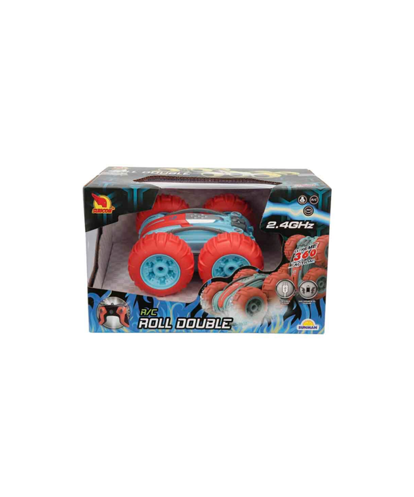 Roll Double 360 Derece Dönen Uzaktan Kumandalı Araba 16 cm 25338 Turuncu - Image 1